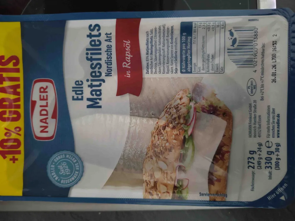 Edle Matjesfilet Nordische Art