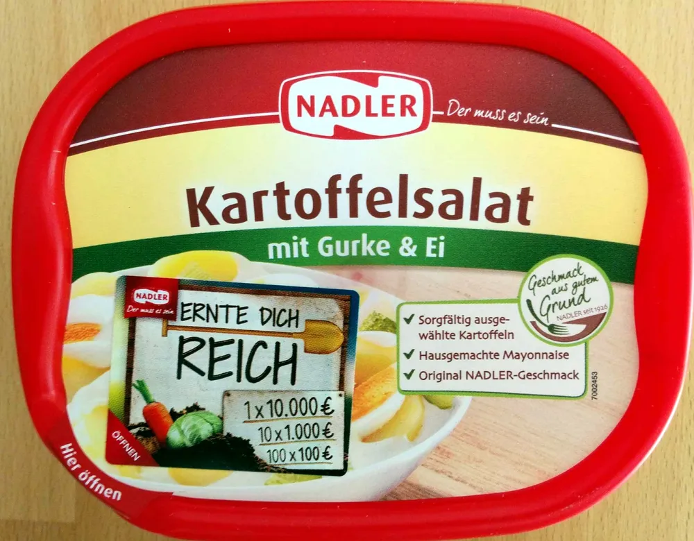 Kartoffelsalat mit Gurke & Ei