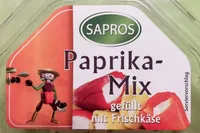Paprika-Mix gefüllt mit Frischkäse