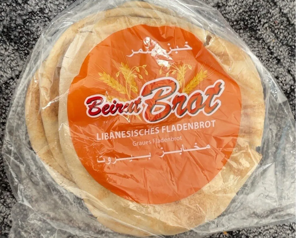 Libanesisches Fladenbrot Grau