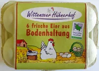 6 frische Eier aus Bodenhaltung