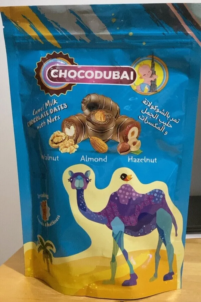 Camel Milk Chocolate Dates With Nuts