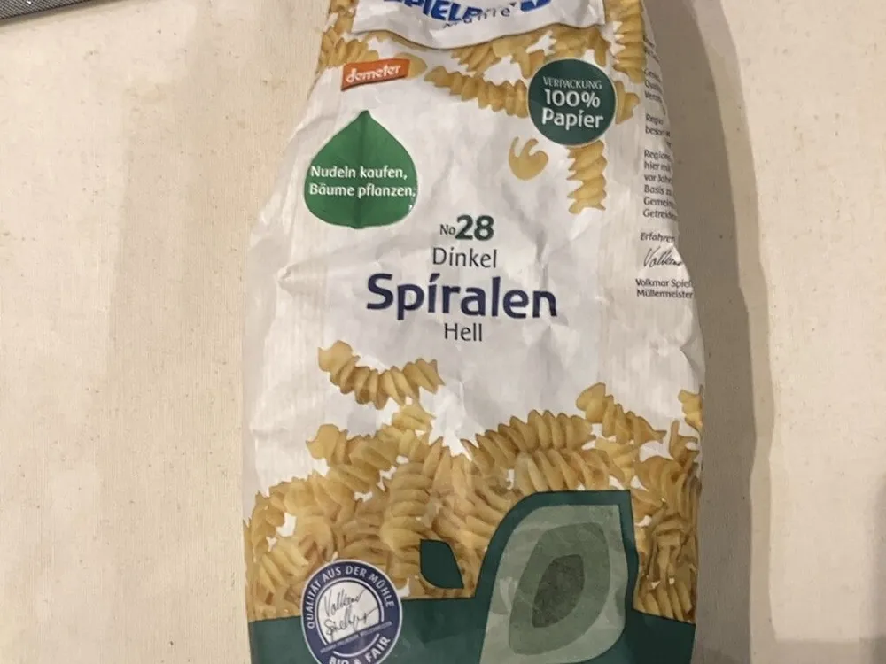 No 28 Dinkel Spiralen Hell