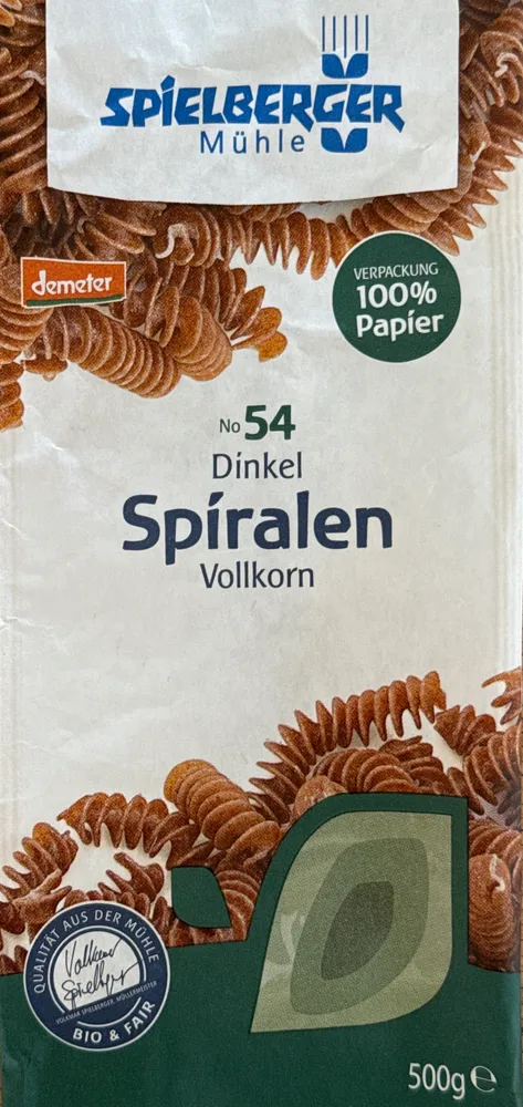 Wholegrain Speltpasta