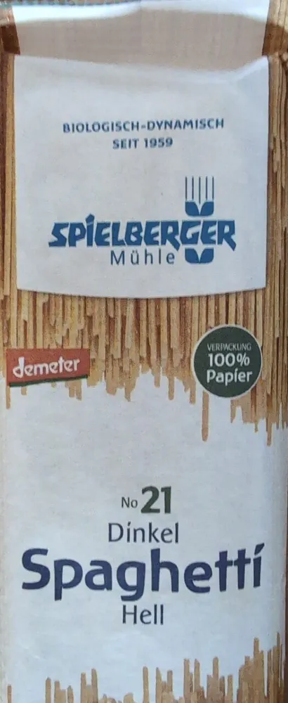 Dinkel-Spaghetti hell