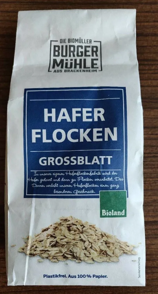 Haferflocken Grossblatt