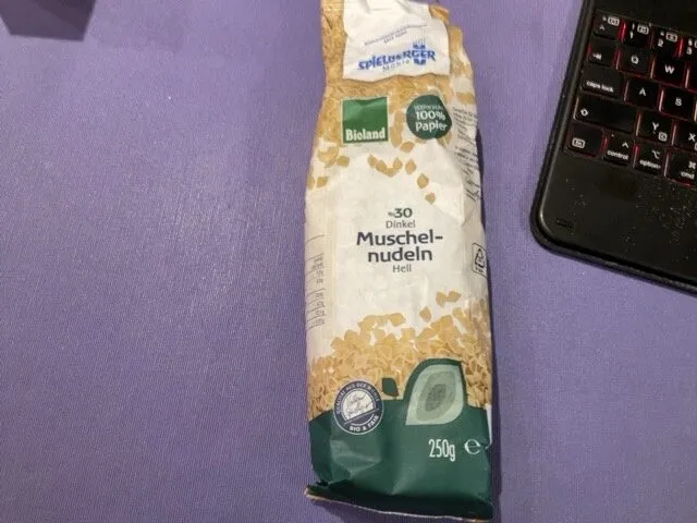 Dinkel Muschelnudeln