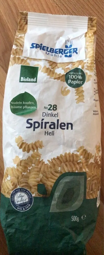 No. Dinkel Spiralen hell