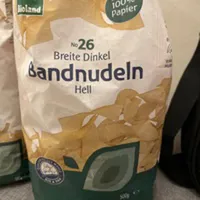 No 26 Breite Dinkel Bandnudeln Hell
