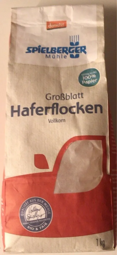 Großblatt Haferflocken Vollkorn