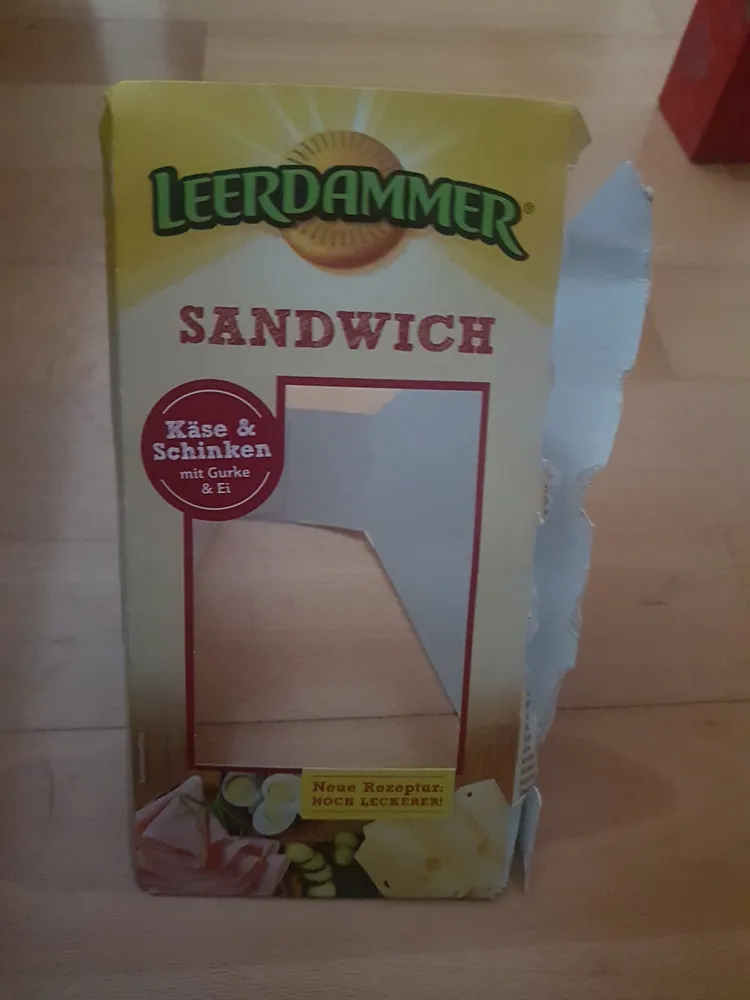 Leerdammer Sandwich Käse & Schinken mit Gurke & Ei