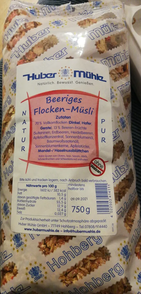 Beeriges Flocken-Muesli