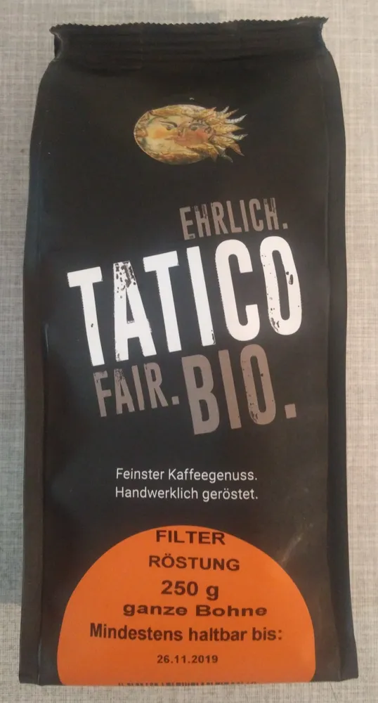 Filter Röstung ganze Bohne
