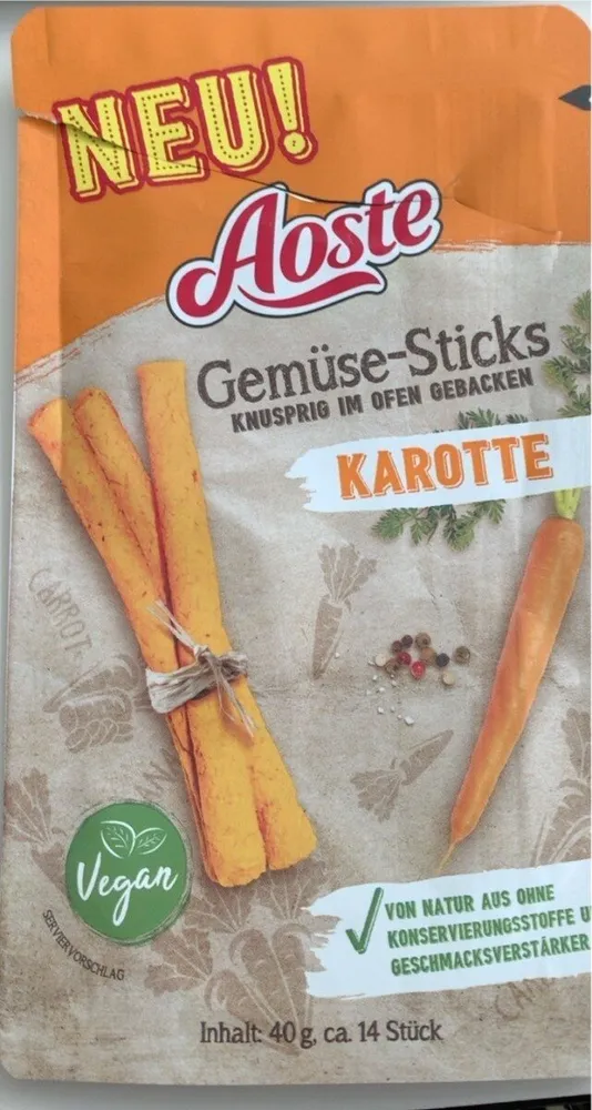 Gemüse sticks karotte
