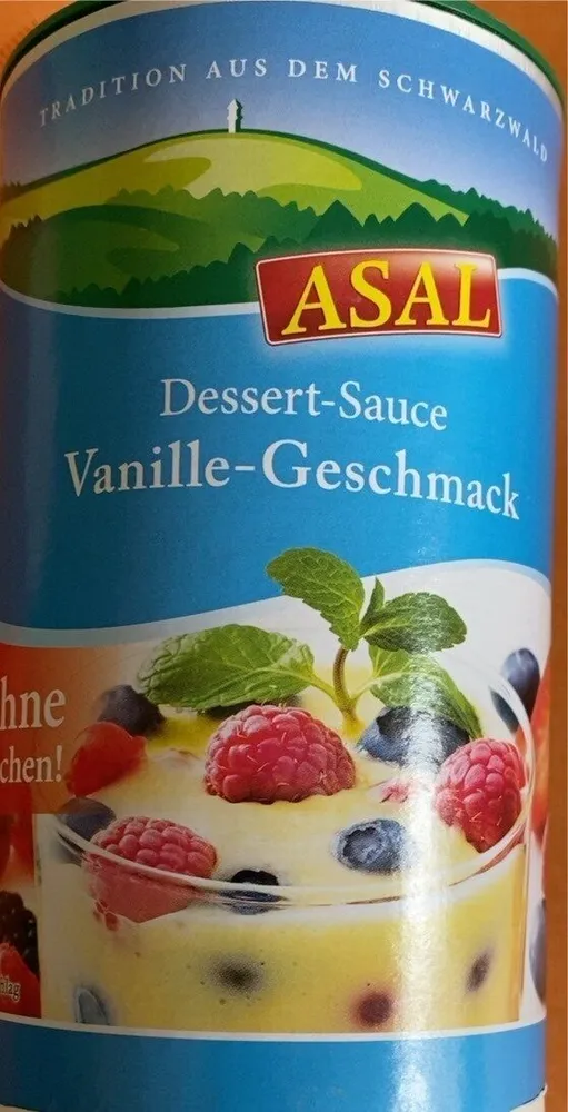 Dessert-Sauce Vanille-Geschmack