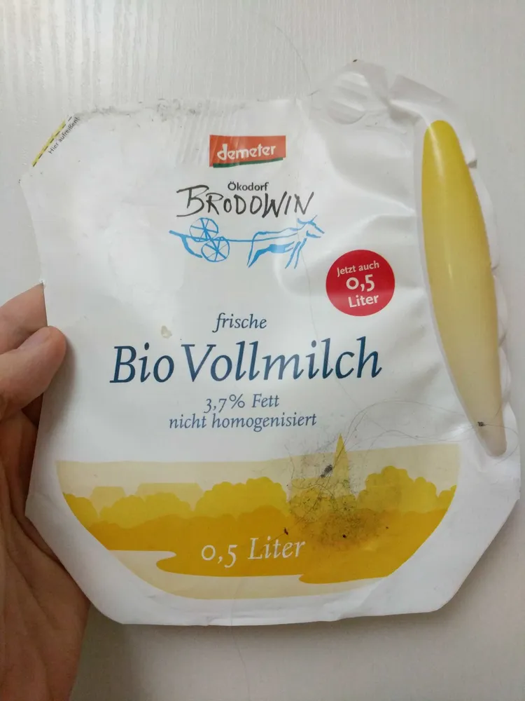 frische Bio Vollmilch