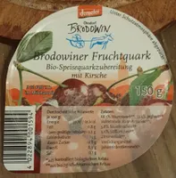 Brodowiner Fruchtquark Bio-Speisequarkzubereitung mit Kirsche
