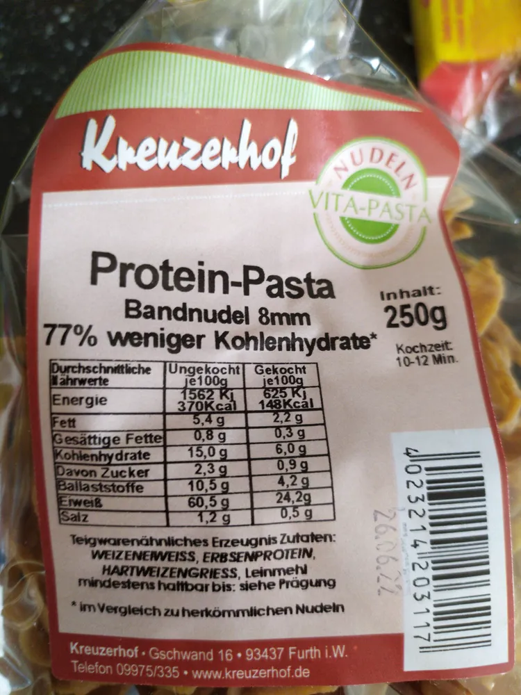 Protein-Pasta Bandnudel 8mm