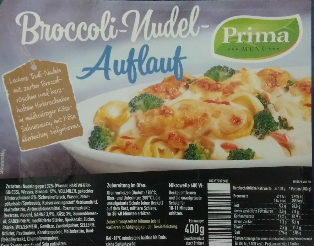 Broccoli-Nudel-Auflauf