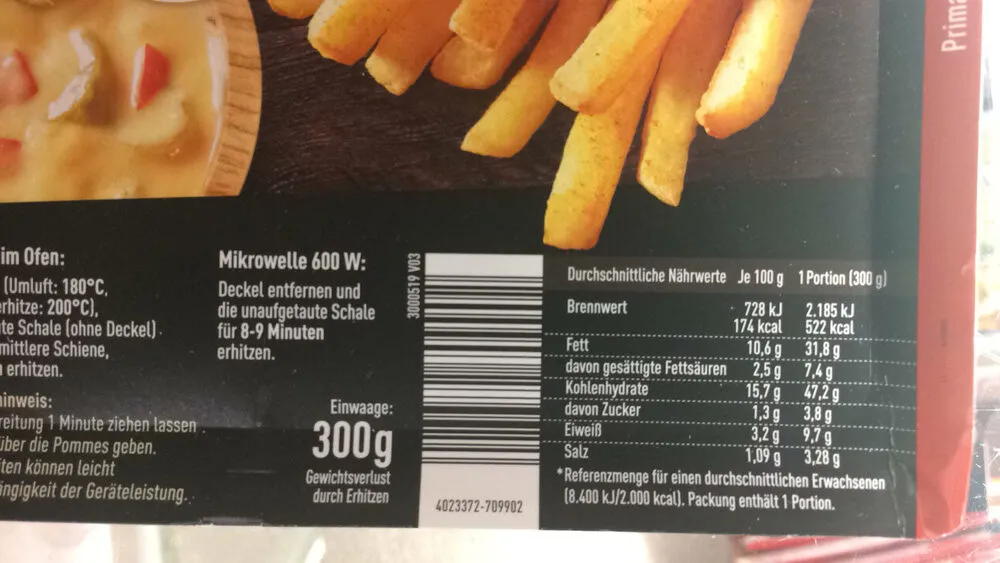 Chili-Cheese Pommes