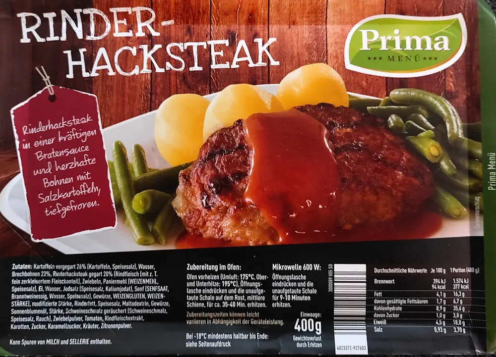 Rinder-Hacksteak