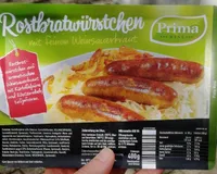 Rostbratwürsten mit feinem Weinsauerkraut