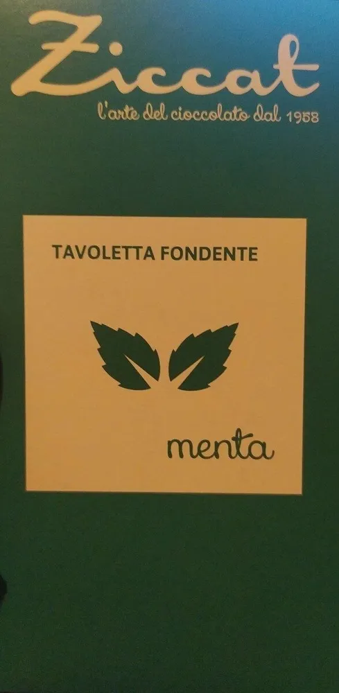 Cioccolato fondente alla menta