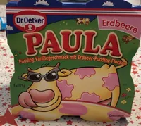 Paula, Vanillepudding mit Erdbeerpudding Flecken