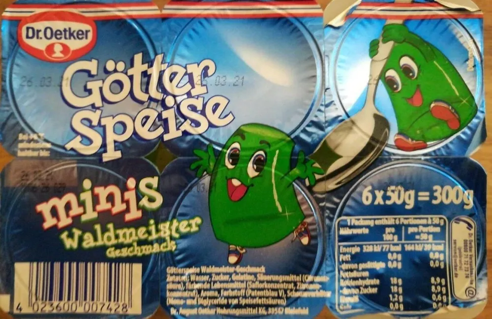 Götterspeise Minis Waldmeister