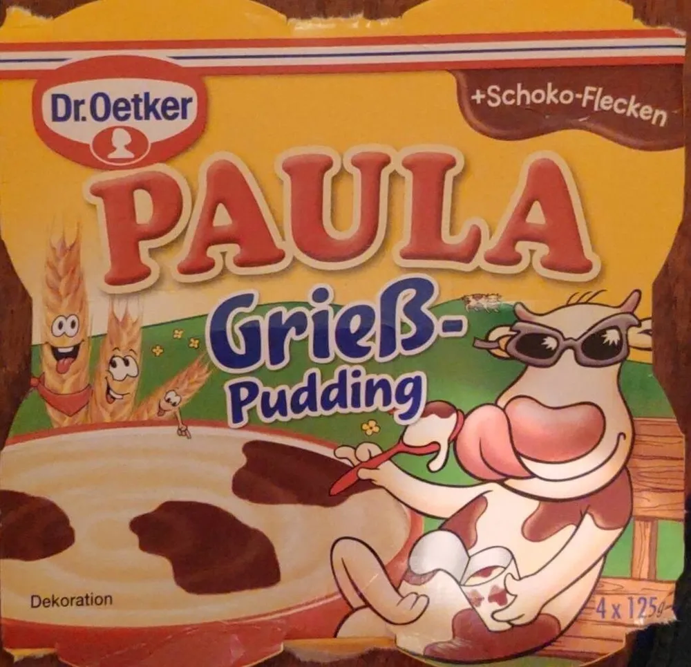 Paula Grießpudding +Schoko-Flecken