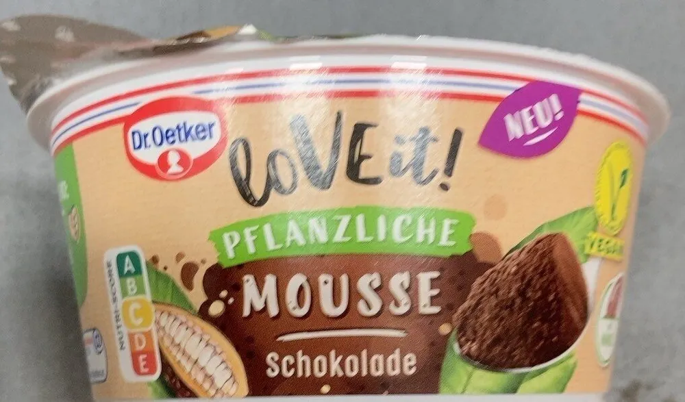 love it! Pflanzliche Mousse Schokolade