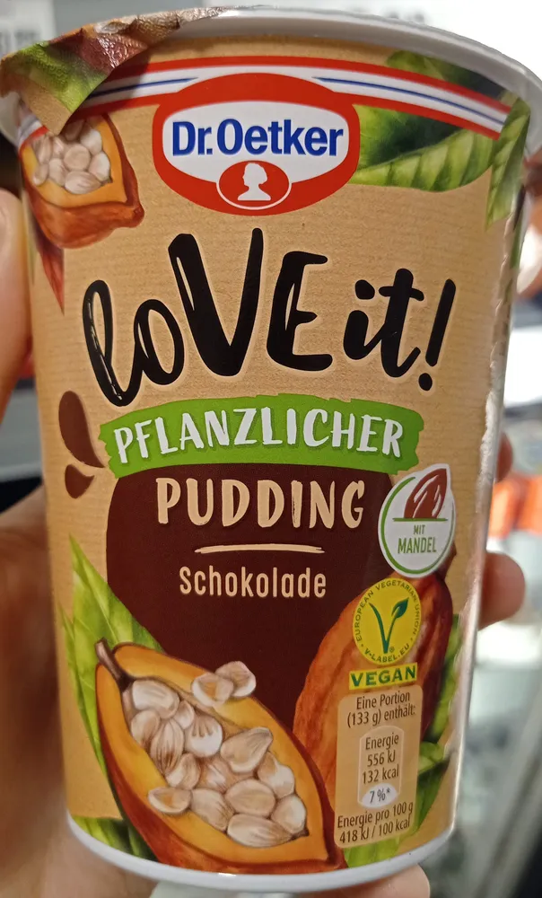 loVe it! Pflanzlicher Pudding Schokolade