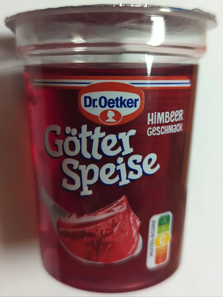 Götterspeise Himbeer-Geschmack