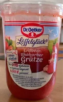Erdbeeren Rhabarber Grütze