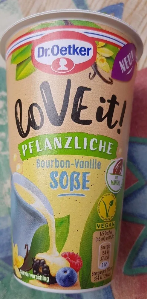 Pflanzliche Bourbon-Vanille Soße