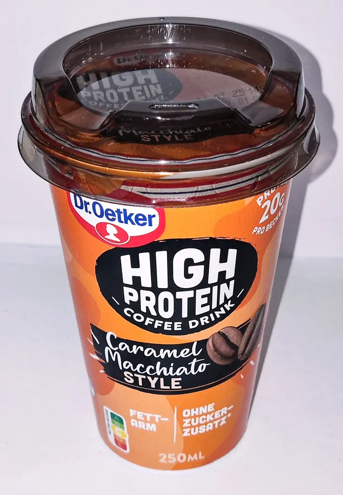 High Protein Coffee Drink - Caramel Macchiato Style