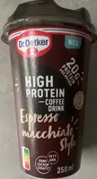 High Protein Coffee Drink Espresso Macchiato Style
