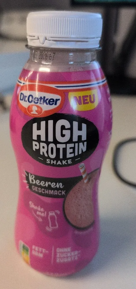 High Protein Shake Beeren Geschmack