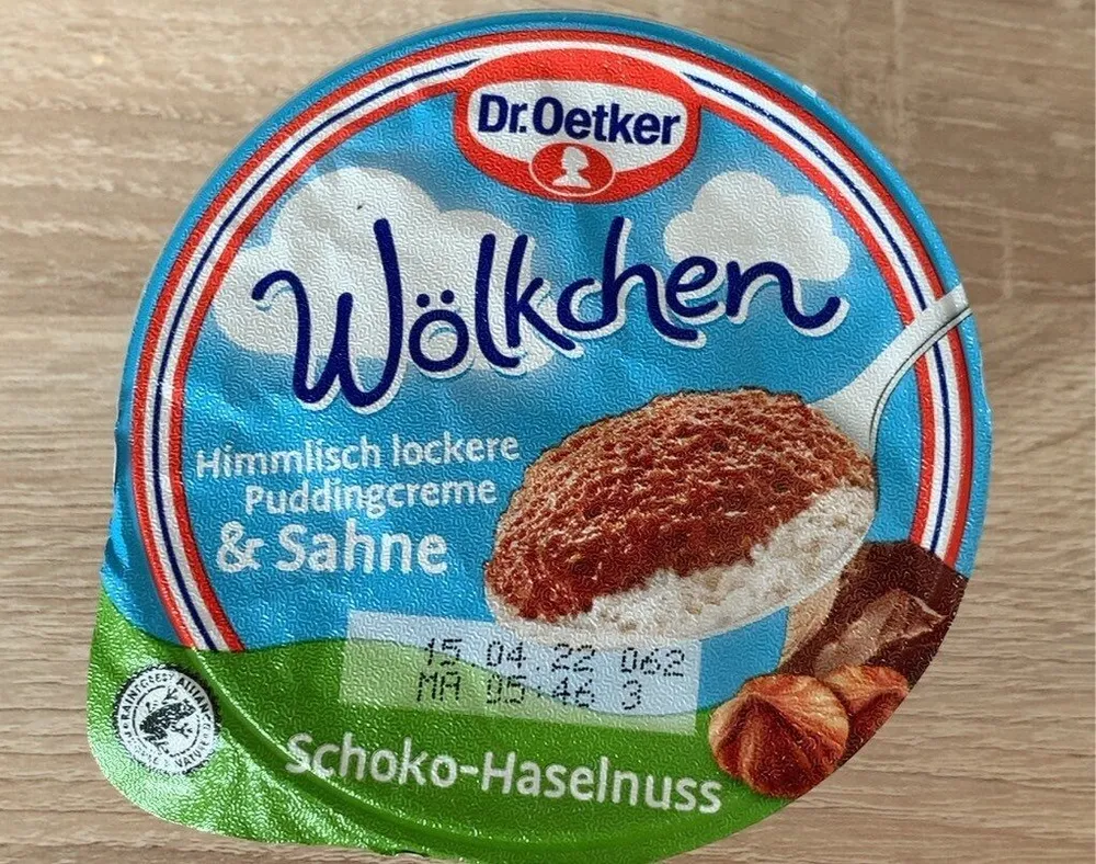 Wölkchen Himmlisch lockere Puddingcreme & Sahne Schoko-Haselnuss