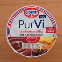 Pur Vi SChokoladenpudding mit Agavendicksaft