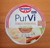 Pur Vi Vollkorn-Grießpudding mit Apfel-Zimt