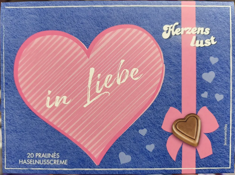 Herzens Lust Pralinés Haselnusscreme