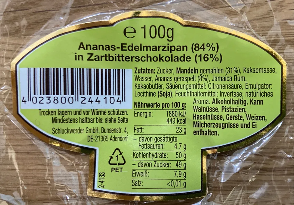 Ananas-Edelmarzipan