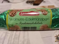 Walnuss-Edelmarzipan in Zartbitterschokolade