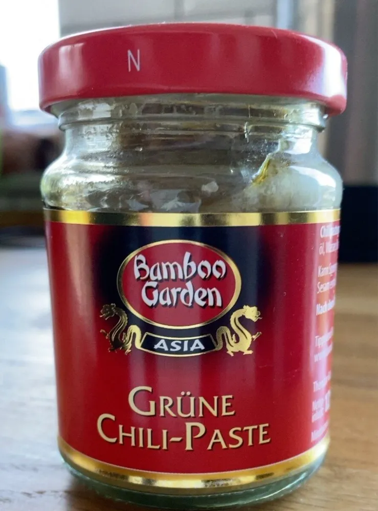 Grüne Chili-Paste