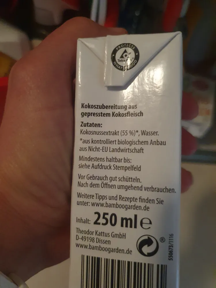 Bio Kokosmilch
