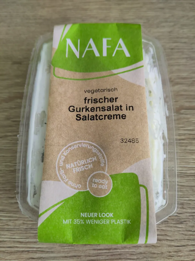 Gurkensalat in Salatcreme
