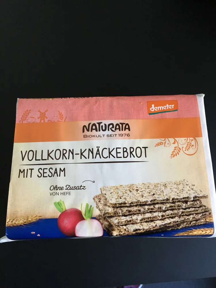 Vollkorn Knäckebrot mit Sesam