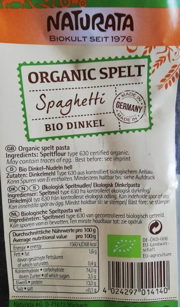 organic spelt