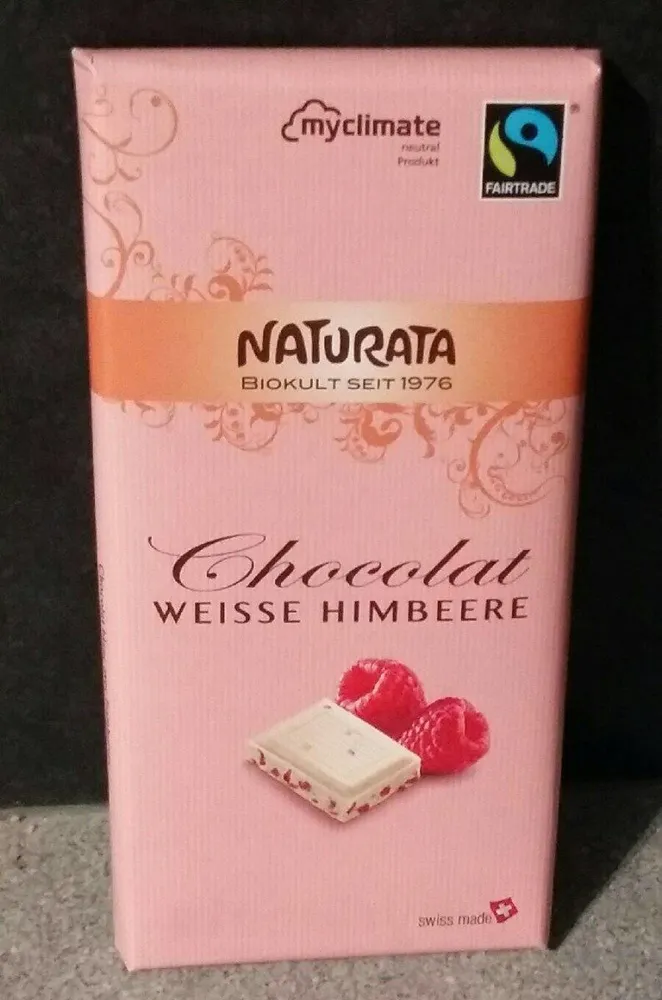 Chocolat blanc framboises